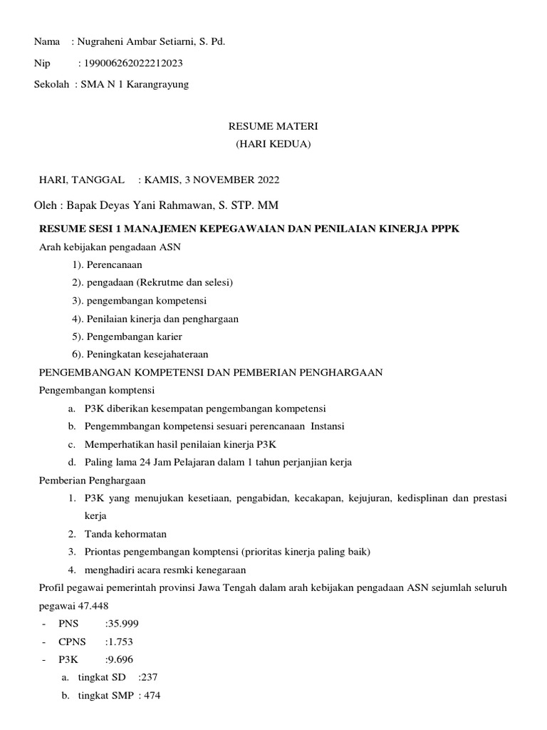 Penilaian Pppk Tahun 2024