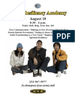 Youth Resiliency Academy Aug 18