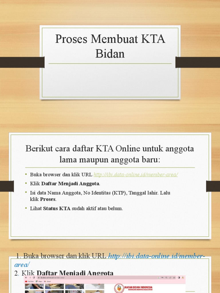 Proses Membuat KTA Bidan | PDF