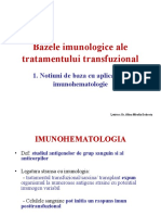 Azele Imunologice Ale Tratamentului Transfuzional: 1. Notiuni de Baza Cu Aplicatii in Imunohematologie