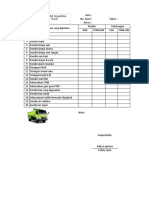 Mobil Truck Checklist