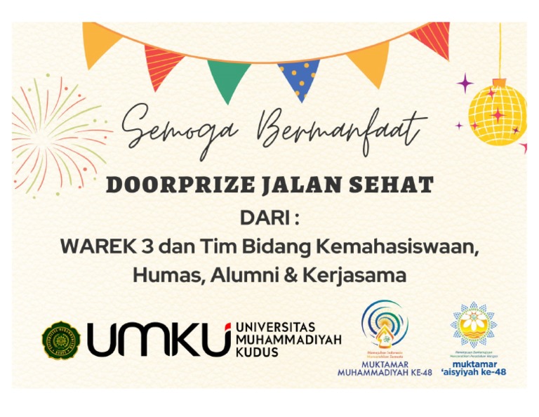 Ucapan Doorprize | PDF
