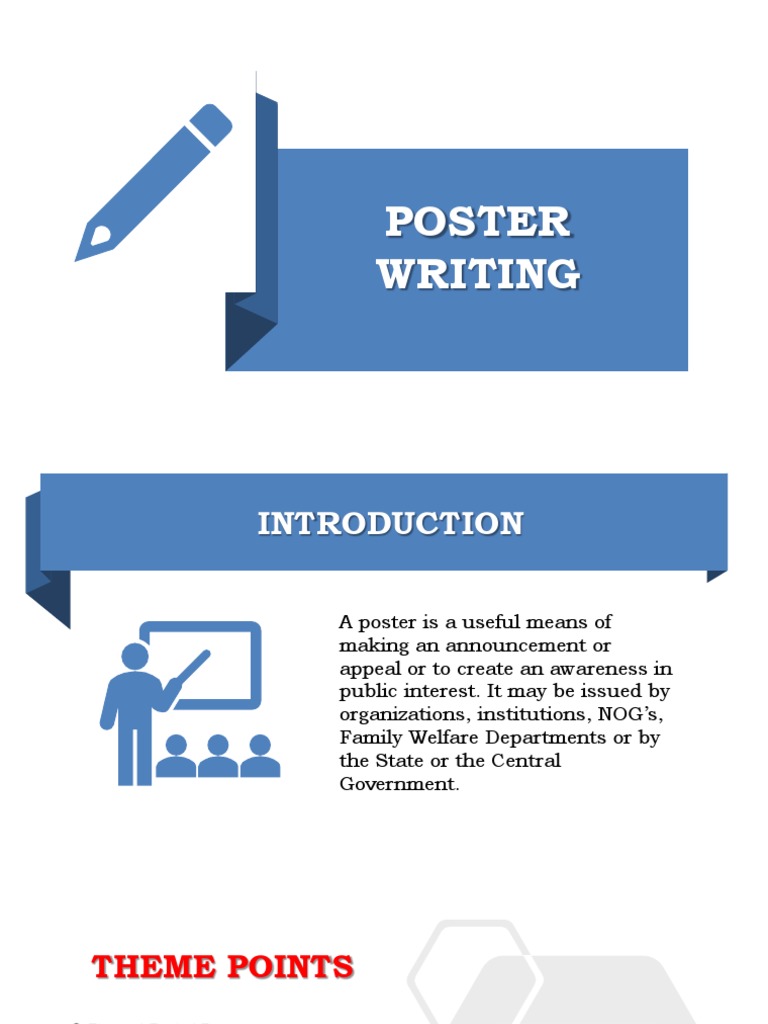 Module On Poster Writing | PDF