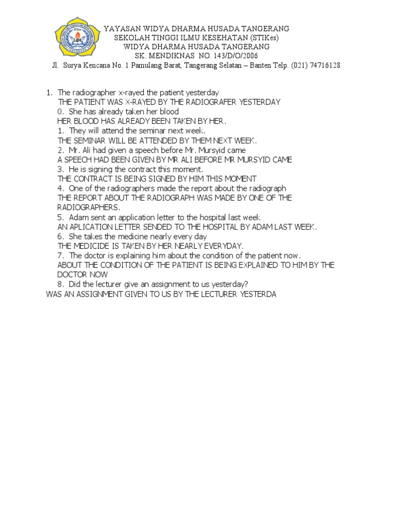 Active To Passive Voice | PDF