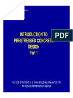 1 CEE 5211 Introduction To Prestressed Concrete Design Part 1