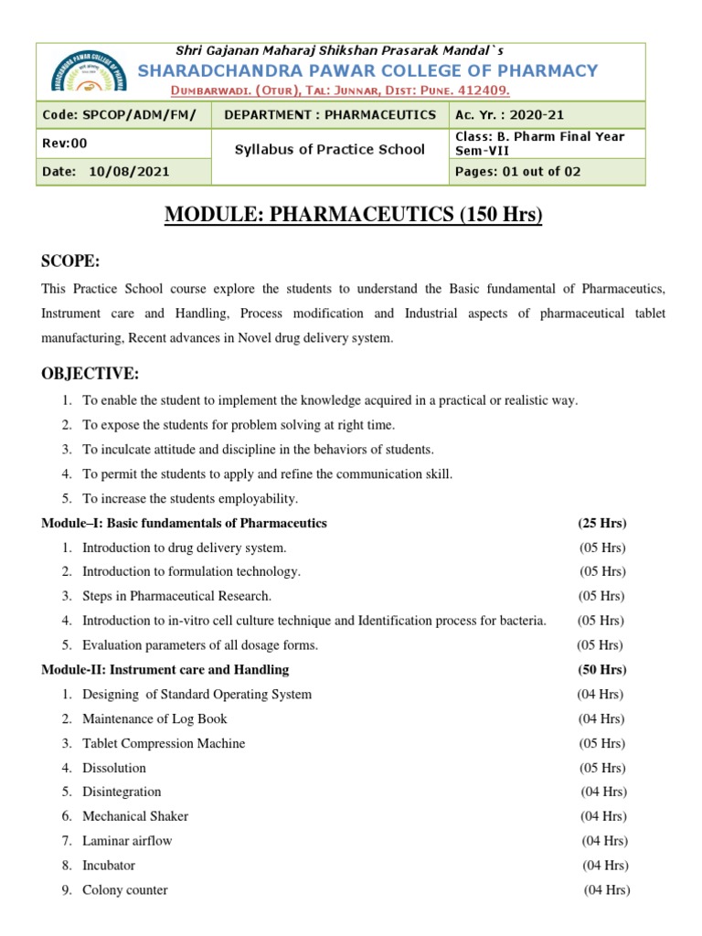practice-school-syllabus-pharmaceutics-module-pdf-tablet-pharmacy