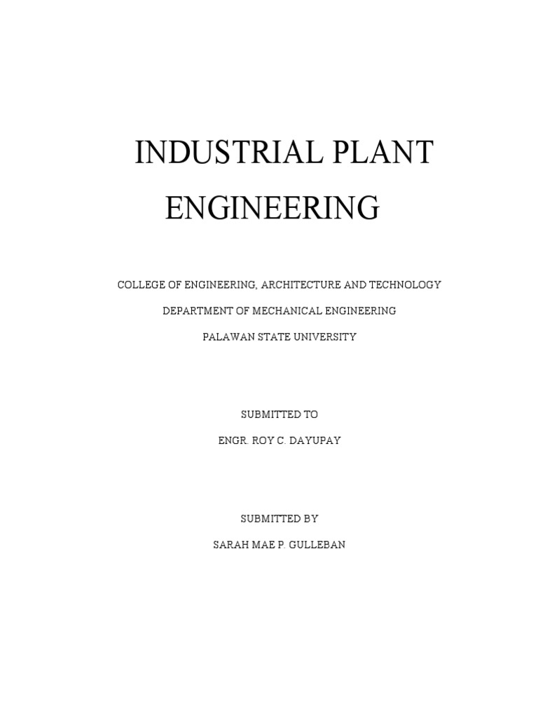 Industrial Plant Engineering Design PDF Pineapple Juice