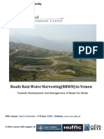 Roads Rain Water Harvesting in Yemen Towards Development