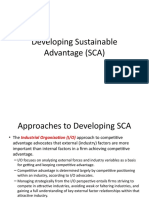 Developing Sustainable Advantage (SCA) - 1