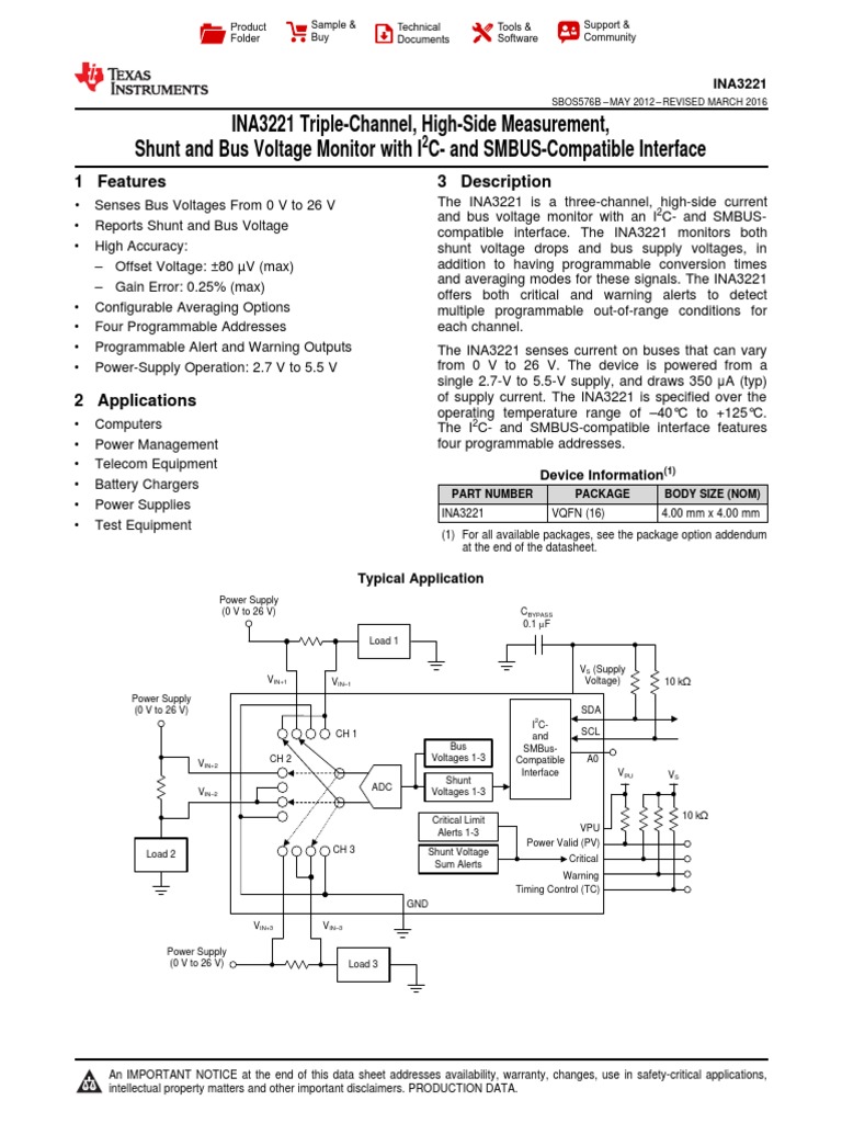 Ina 3221 | PDF | Electrostatic Discharge | Power Supply