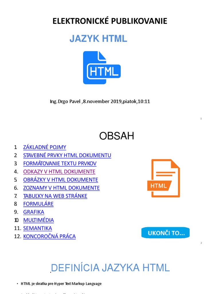 Strany Z HTML 1 - 50 | PDF