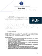 Servicii de Cercetare Sociologică Prin Sondaj de Opinie Telefonic CATI ICaiet de Sarcini Sondaj Telefonic I