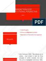 TRANSACTION COST ANALYSIS