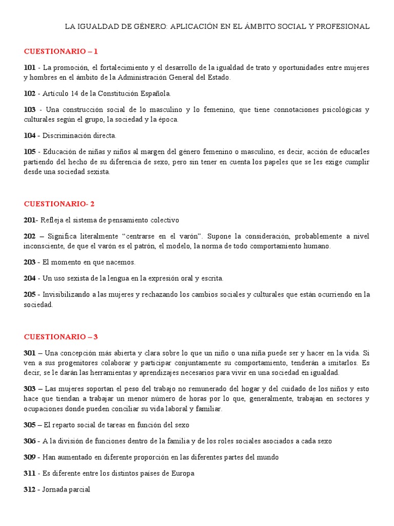 Igualdad de Género en Sociedad y Trabajo | PDF | Sexismo | Mujer