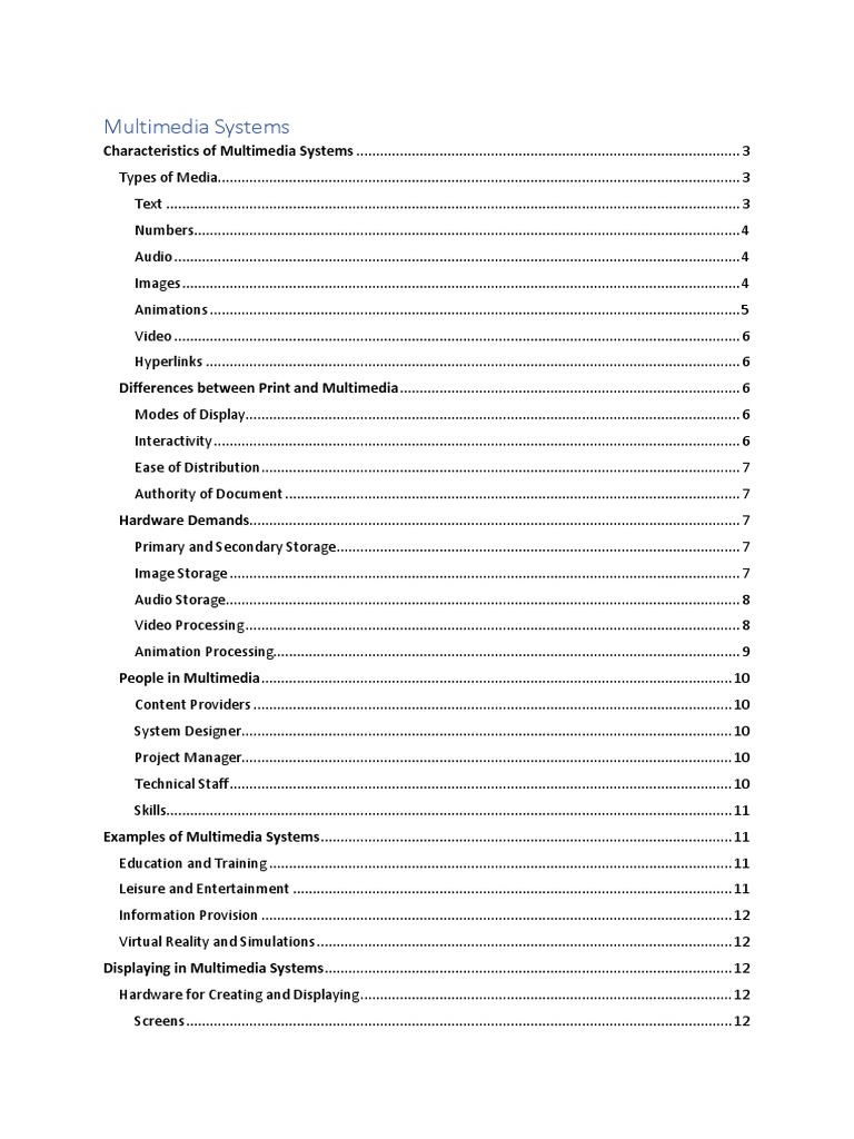 Multimedia Systems FINAL PDF Data Compression Computing