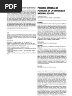 Calabresi, C. Primeras cátedras de psicología en la Universidad Nacional de Cuyo (UNC)-