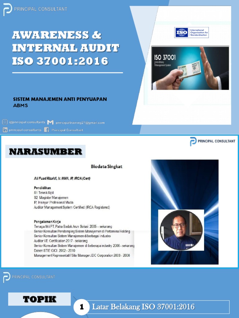 Materi 9th Online Training Awareness Internal Audit Iso 37001 Smap