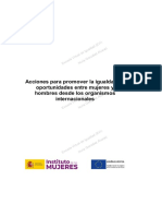 02 Acciones para Promover La Igualdad de Oportunidades Entre Mujeres YHombres Desde Los Organismos Internacionales