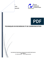 Technique de Recherche Et de Communication - Chapitre II