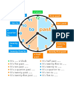 Vocabulario Básico en Inglés Relacionado Con Las Horas