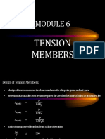 MODULE 6 - (Design of Tension Members)