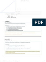 Autoevaluación sobre globalización