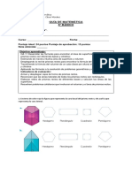 Guía de Matemática 8° Básico: Indicadores de Evaluación