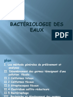 Bactériologie Des Eaux