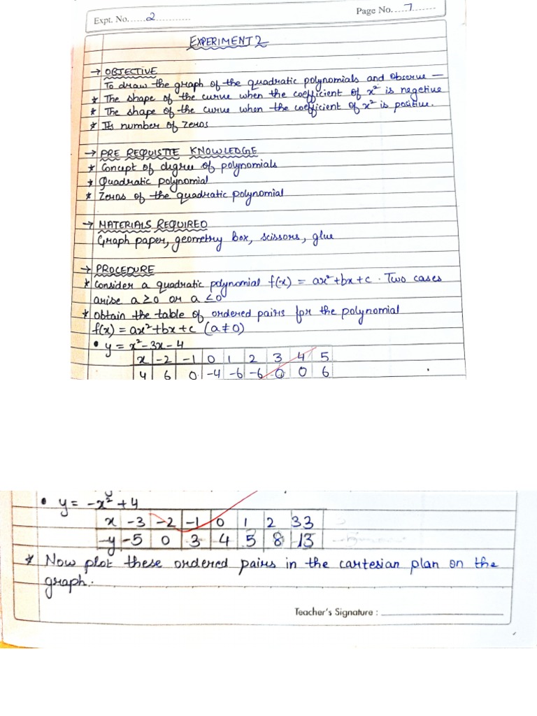 Maths Record 2nd Activity PDF