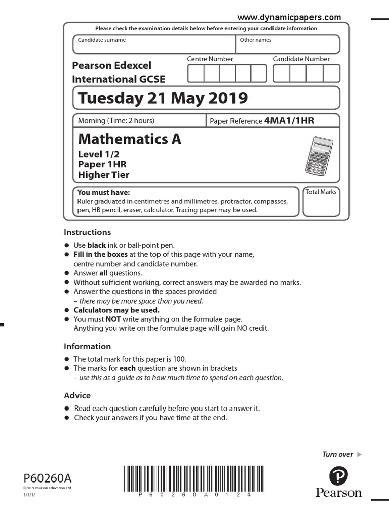 1hr may 2019 qp pdf area triangle