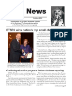Spot News: ETSPJ Wins Nation's Top Small Chapter Award