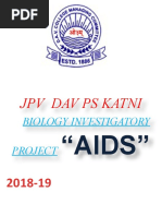 Aids and Hiv Investigatory Project Class 12 | PDF | Hiv/Aids | Hiv
