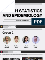 Health Statistics and Epidemiology