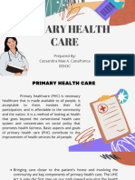 Essentials of primary healthcare