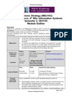 Module Outline Business Strategy (MG3103) 2021-22 (15022022)