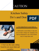 Kitchen Do's and Dont's