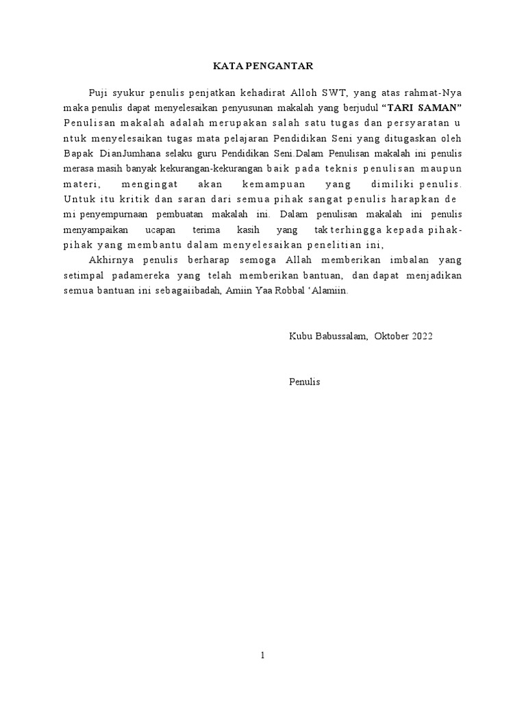 Makalah Seni Tari | PDF