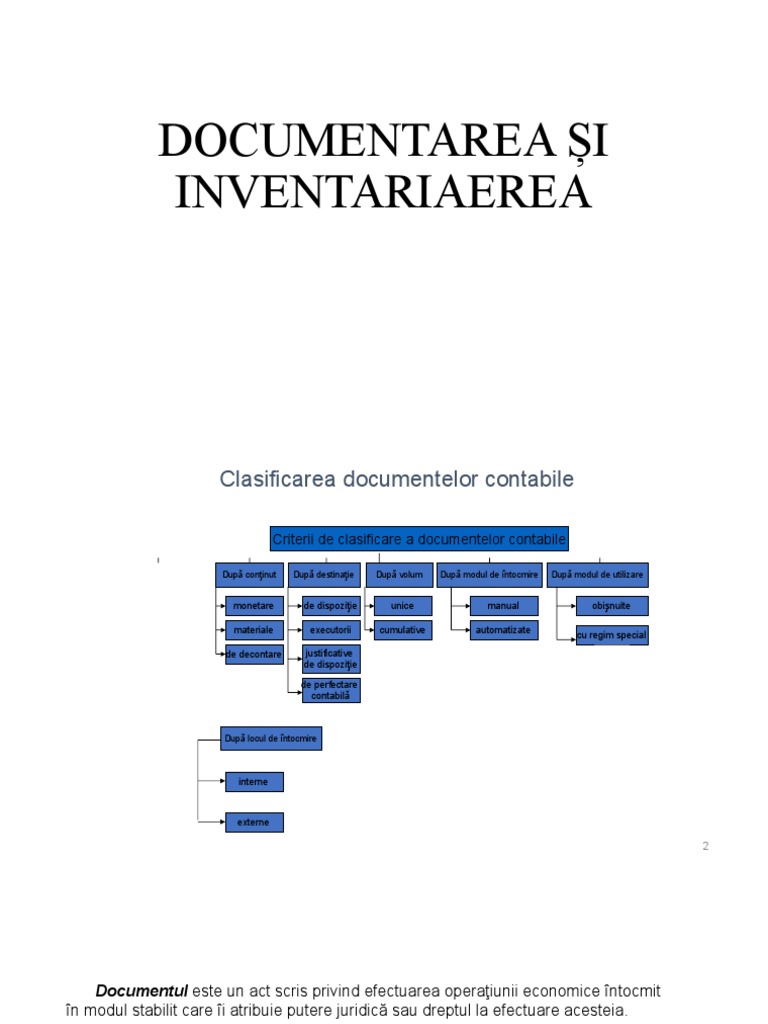 Tema 5 - Documentarea Și Inventariaerea - Copie | PDF