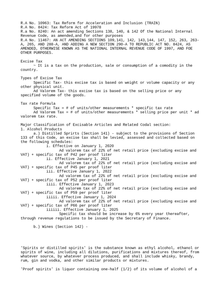 Business Tax or Strategic Tax | PDF | Taxes | Excise