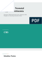 CRS CSS Neonatal Hyperbilirubinemia