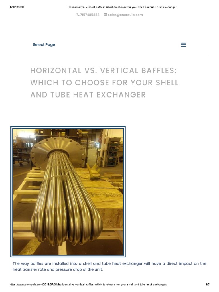 Horizontal vs. Vertical Baffles_ Which to Choose for Your Shell and