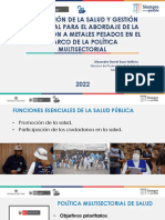 Tema 1. Promoción de La Salud y Gestion de Territorial para Abordaje de Determinantes Sociales de Los MP