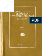 Jean Paul Sartre - Sanat Felsefe Ve Politika Üzerine Konuşmalar - Çan Yayınları