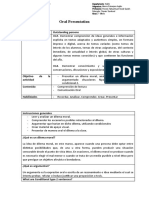 Pauta - Rubrica Oral Presentations 2 Medio