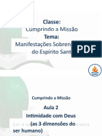 As três dimensões da intimidade com Deus