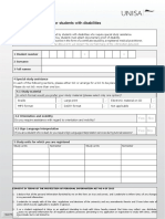 ARCSWiD01 Special Assistance Form Students Disabilities