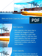 Bale and Grain Capacity, Steel Coil Loading