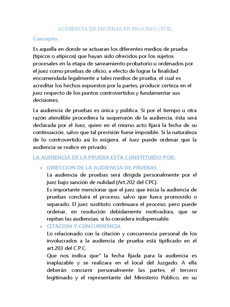 Audiencia de Prueba | PDF | Justicia | Crimen y violencia
