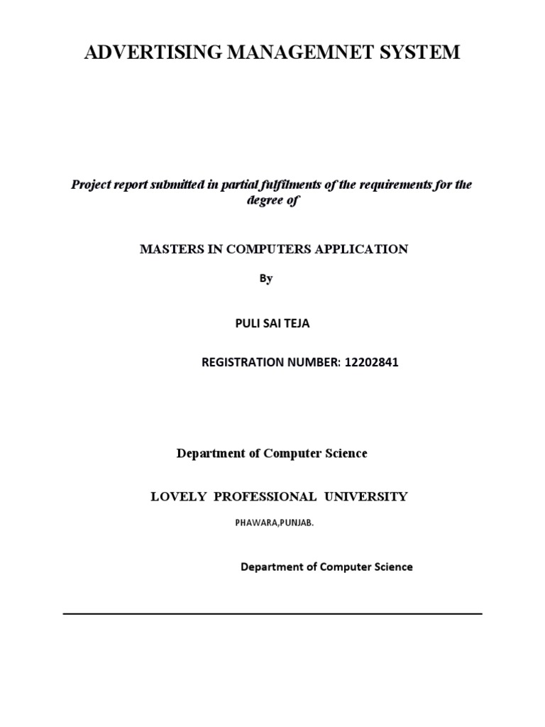 C++ Srs For Advertising System | PDF | Conceptual Model | Data Model