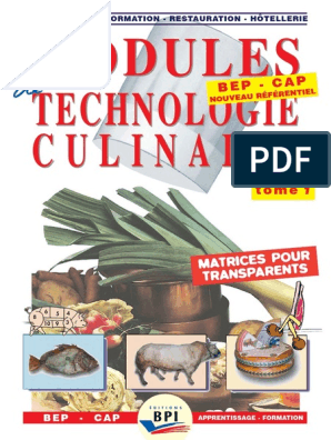 Modules Technologie Culinaire, PDF, Mouton